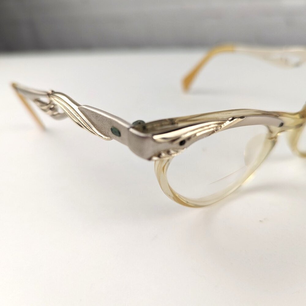 Vintage 50s Women's Cat Eye Glasses - Picture 5 of 16